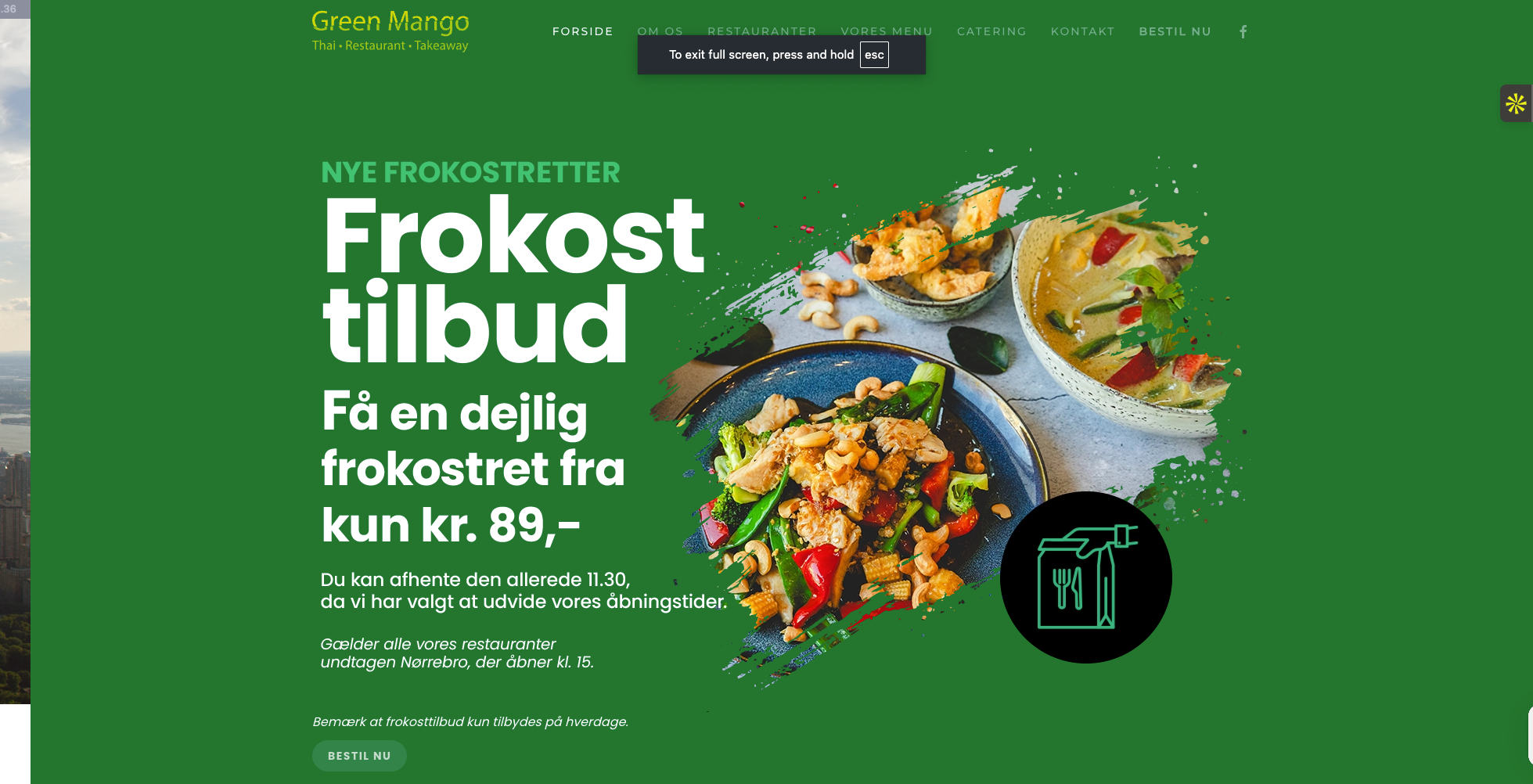Green Mango Restaurant Project